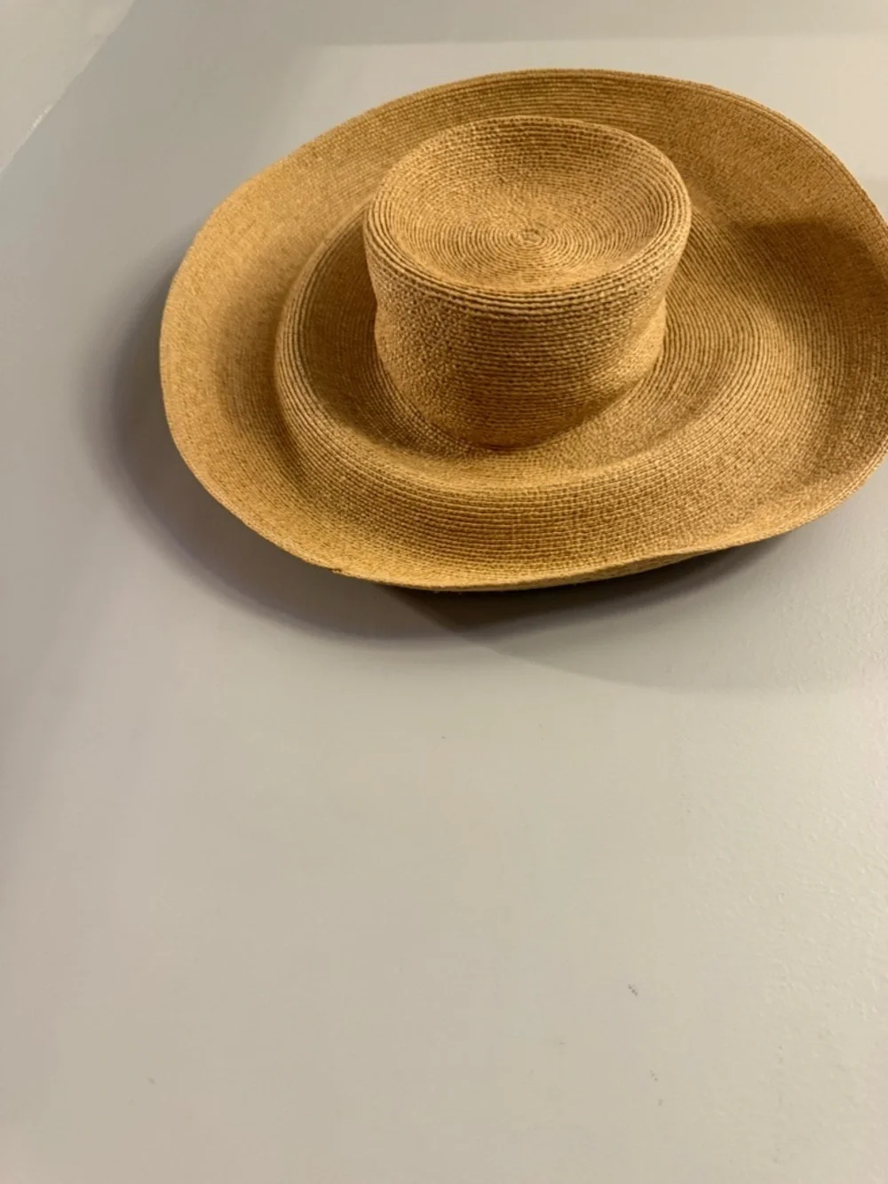 Annabel Ingall Handcrafted Straw Sun Hat Wide Brim Packable Made In USA